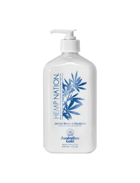 Australian Gold Hemp Nation Body Lotion Arctic Berry & Prosecco Зволожуючий лосьйон після засмаги Суміш арктичних ягід та просекко