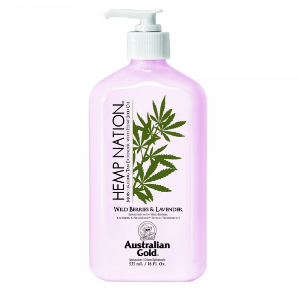 Australian Gold Hemp Nation Wild Berries & Lavender Body Lotion Зволожувальний лосьйон для продовження засмаги Лісові ягоди та лаванда