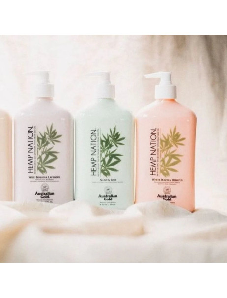 Australian Gold Hemp Nation лосьйон White Peach & Hibiscus