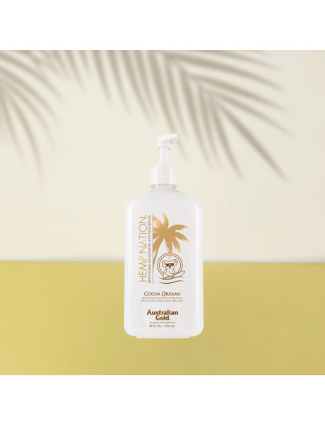 Australian Gold Hemp Nation Cocoa Dreams Body Lotion Зволожувальний лосьйон для продовження засмаги Кокос і апельсин