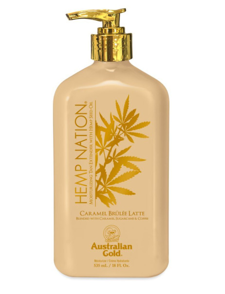 Australian Gold Hemp Nation Caramel Brûlée Latte Tan Extender Body Lotion Увлажняющий лосьон после загара