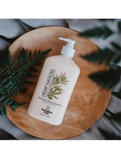 Australian Gold Hemp Nation Sparkling Citrus & Champagne Tan Extender Body Lotion Зволожуючий лосьйон після засмаги