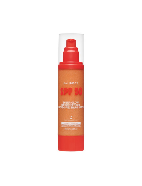 Bali Body Sheer Glow Sunscreen Gel SPF50 Сонцезахисний гель SPF 50 з ефектом природного сяйва