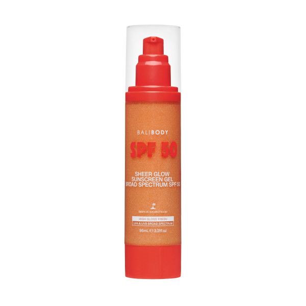 Bali Body Sheer Glow Sunscreen Gel SPF50 Сонцезахисний гель SPF 50 з ефектом природного сяйва