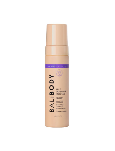 Bali Body Deep Violet Self Tanning Mousse Мус автозасмага для тіла у відтінку Deep Violet
