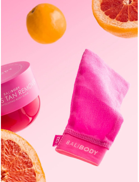 Bali Body Pink Exfoliating Mitt Розовая отшелушивающая перчатка
