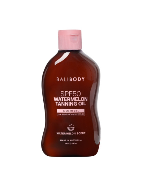 Bali Body Watermelon Tanning Oil SPF50 Масло для загара с семенами арбуза