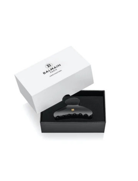 Balmain Paris Hair Couture Black Barrette (M) Черная заколка-краб (M)
