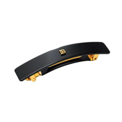 Balmain Paris Hair Couture Black Barrette Pour Cheveux (M) Черная заколка-автомат (M)