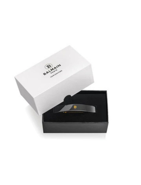 Balmain Paris Hair Couture Black Barrette Pour Cheveux (M) Черная заколка-автомат (M)