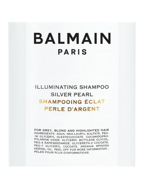 Balmain Paris Hair Couture Illuminating Shampoo Silver Pearl Шампунь для блондинок 