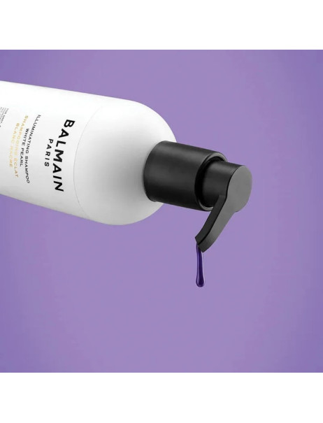 Balmain Paris Hair Couture Illuminating Shampoo White Pearl Серебряный шампунь с оттенком белой жемчужины
