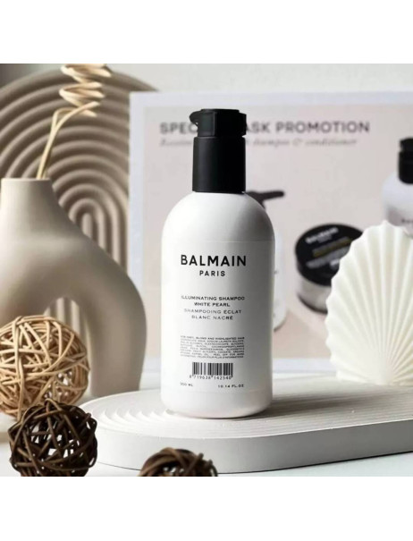 Balmain Paris Hair Couture Illuminating Shampoo White Pearl Серебряный шампунь с оттенком белой жемчужины