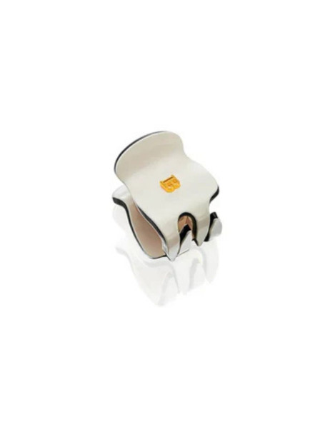 Balmain Paris Hair Couture Pince a Cheveux Extra Small White/Black (XS) Заколка-краб Бело-черная (XS)