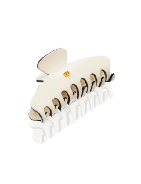 Balmain Paris Hair Couture Pince a Cheveux White/Black (M) Шпилька-краб Біло-чорна (M)