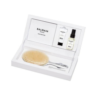 Balmain Paris Hair Couture Silver Spa Brush Срібна спа-щітка з щетиною кабана