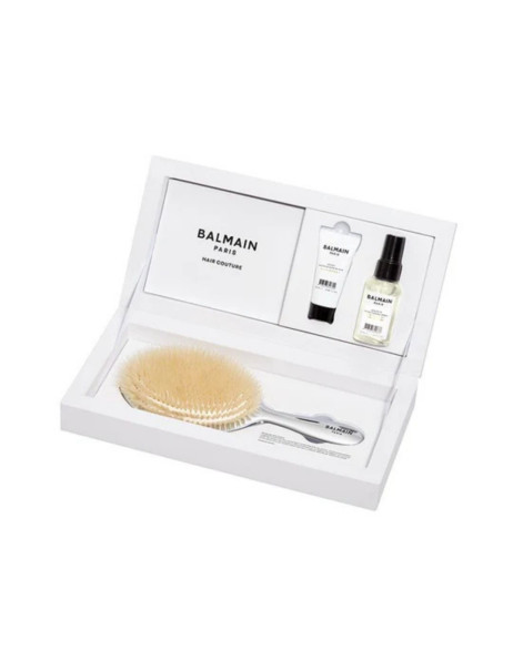 Balmain Paris Hair Couture Silver Spa Brush Срібна спа-щітка з щетиною кабана
