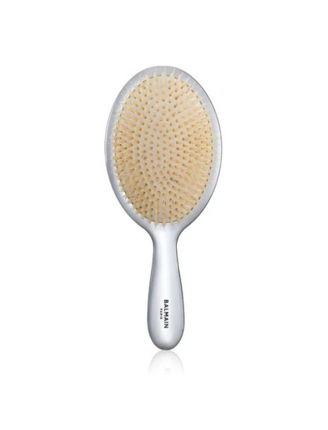 Balmain Paris Hair Couture Silver Spa Brush Срібна спа-щітка з щетиною кабана