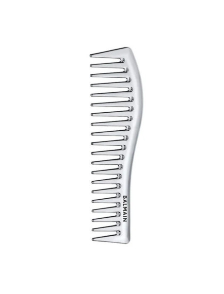 Balmain Paris Hair Couture Silver Styling Comb Серебряная расческа для стайлинга