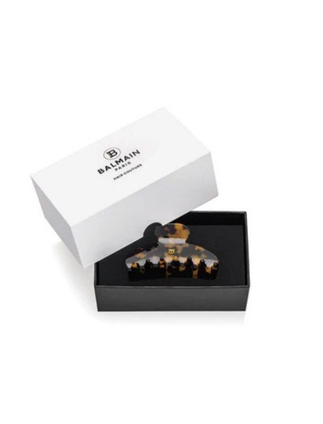 Balmain Paris Hair Couture Tortoise Shell Barrette (L) Заколка-краб Панцирь черепахи (L)