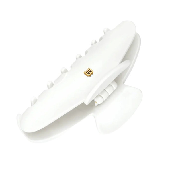 Balmain Paris Hair Couture White Barrette (L) Біла заколка-краб (L)