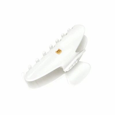 Balmain Paris Hair Couture White Barrette (M) Белая заколка-краб (M)