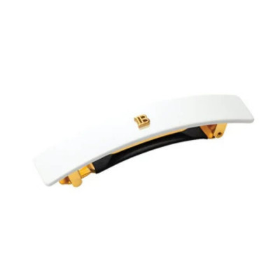 Balmain Paris Hair Couture White Barrette Pour Cheveux (M) Біла заколка-автомат (M)