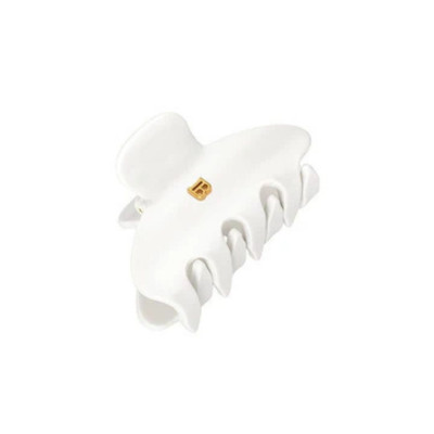 Balmain Paris Hair Couture White Barrette (S) Белая заколка-краб (S)