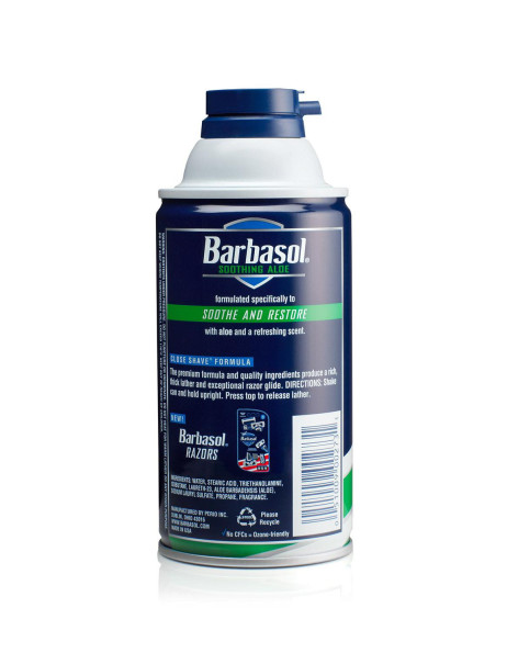 Крем-піна для гоління Barbasol із заспокійливим алое для сухої шкіри