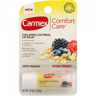 Carmex Бальзам для губ "Ягодный микс" Comfort Care Lip Balm Mixed Berry