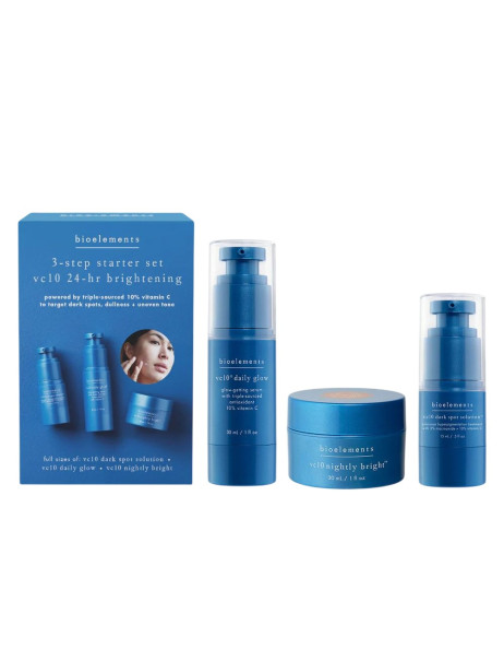 Bioelements 3-Step VC10 Brightening System Трёхэтапный набор для осветления кожи с витамином C на 24 часа