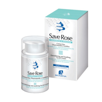Biogena Dermo Save Rose Сream SPF 15 Денний крем для шкіри з куперозом, еритрозом, розацеа
