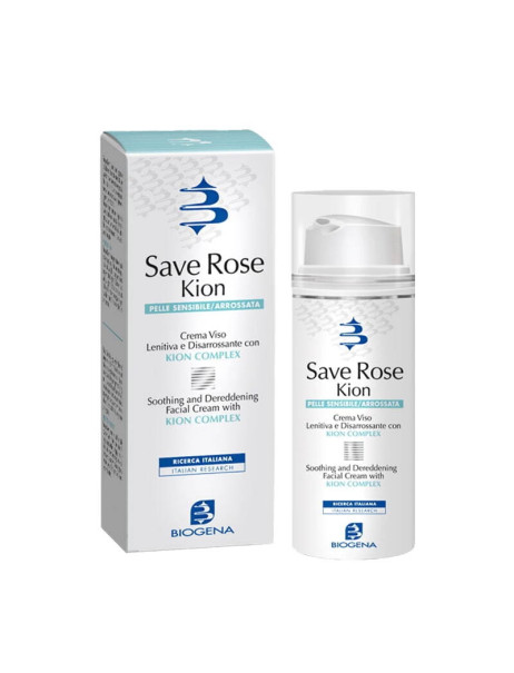 Biogena Dermo Save Rose Kion Сream SPF 10 Крем заспокійливий для шкіри з почервонінням і куперозом