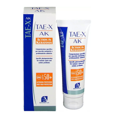 Biogena TAE X AK 50+ (SPF 80) Сонцезахисний регенеруючий крем при гіперпігментації і кератозі