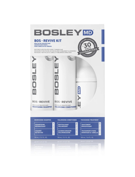 Bosley MD BOS Revive Kit Набір для відновлення стоншеного нефарбованого волосся