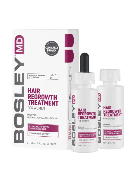 Bosley MD Hair Regrowth Treatment Раствор с миноксидилом 2% для восстановления роста волос у женщин