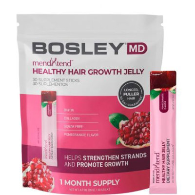 Bosley MD MendXtend Healthy Hair Growth Jelly Supplement Sticks Диетическая добавка в форме желейной пластинки