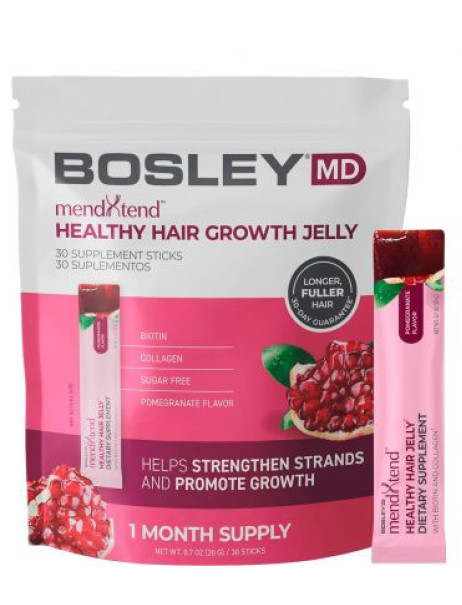 Bosley MD MendXtend Healthy Hair Growth Jelly Supplement Sticks Дієтична добавка у формі желейної пластинки