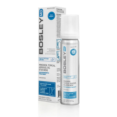 Bosley MD Minoxidil Topical Aerosol Пена с миноксидилом 5% для восстановления роста волос у мужчин