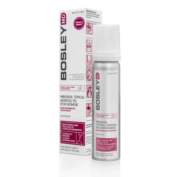 Bosley MD Minoxidil Topical Aerosol Піна з міноксидилом 5% для відновлення росту волосся у жінок