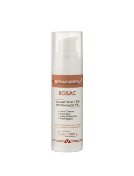 Braderm Rosac Cream Заспокійливий крем для чутливої шкіри