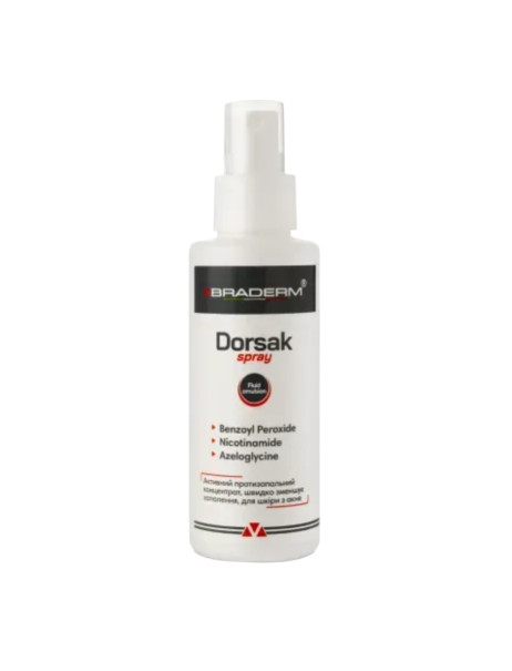 Braderm Dorsak Spray Активный противовоспалительный спрей