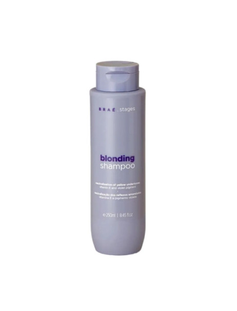Brae Stages Blonding Shampoo Шампунь тонирующий для устранения нежелательных желтых оттенков из светлых волос