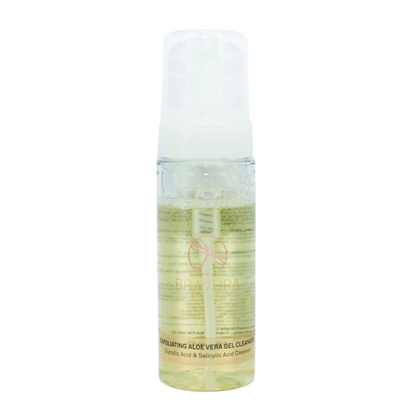 Bravura London Exfoliating Aloe Vera Gel Cleanser (Glycolic & Salicylic Acid) Глибоко очищуючий гель з AHA та BHA кислотами та ензимами