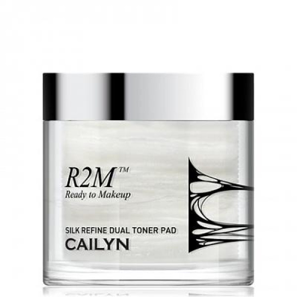 Cailyn Шелковые двусторонние подушечки с тонером для очищения лица R2M Silk Refine Dual Toner Pad