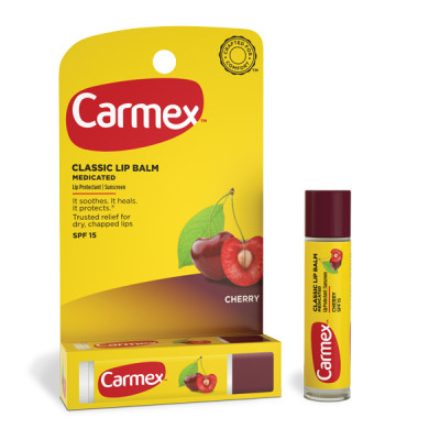 Carmex Стик для губ "Вишня" Lip Balm Stick SPF 15 Cherry