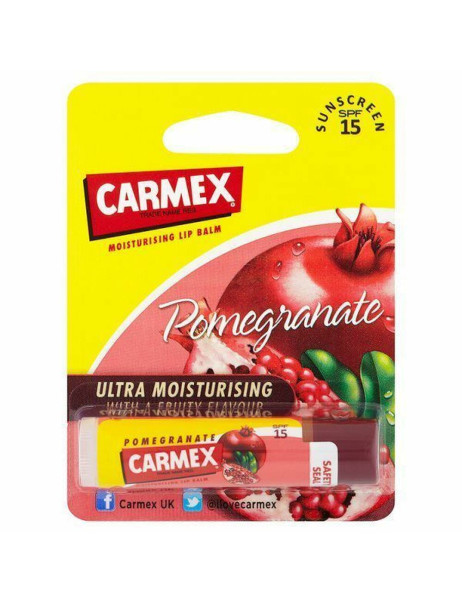 Carmex Pomegranate Lip Balm SPF15 Stick Бальзам для губ с гранатом в стике