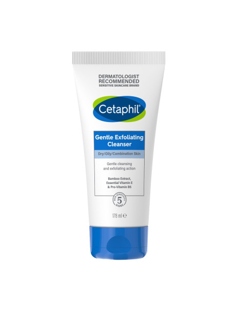 Cetaphil Gentle Exfoliating Cleanser Ніжний гель-ексфоліант для очищення сухої, масної та комбінованої шкіри обличчя