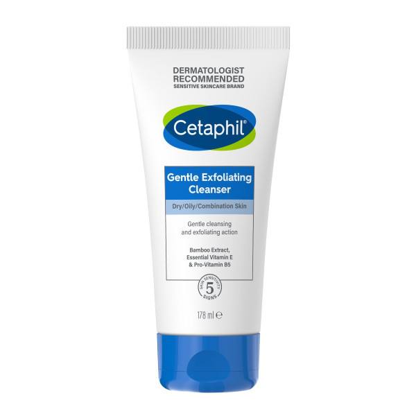 Cetaphil Gentle Exfoliating Cleanser Ніжний гель-ексфоліант для очищення сухої, масної та комбінованої шкіри обличчя