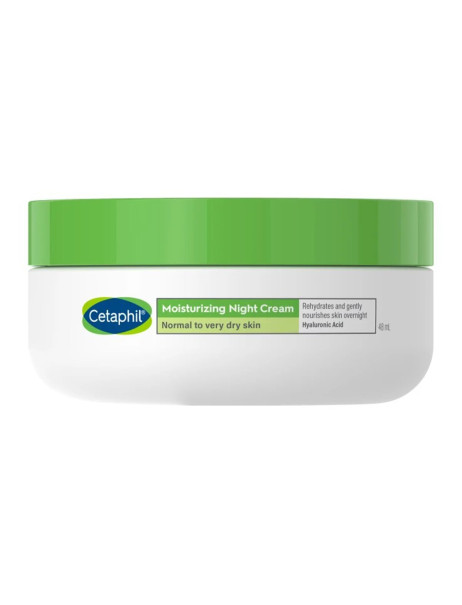 Cetaphil Moisturizing Night Cream Нічний зволожувальний крем для нормальної, чутливої та дуже сухої шкіри обличчя